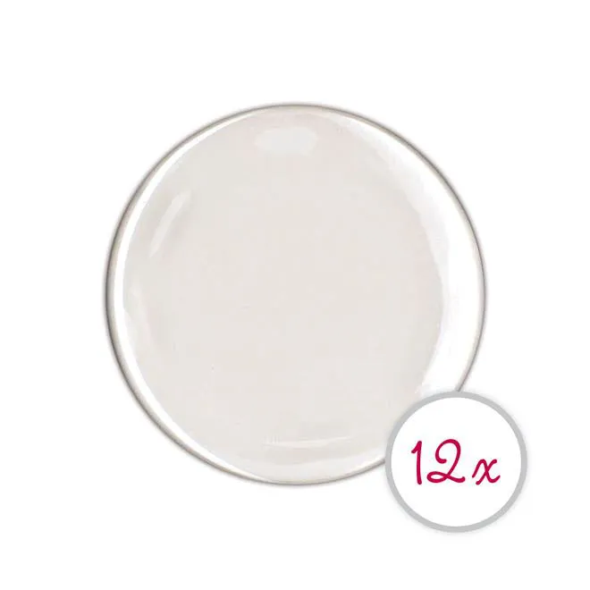 Pastilles de résine Rond - 4 cm (12 pces)