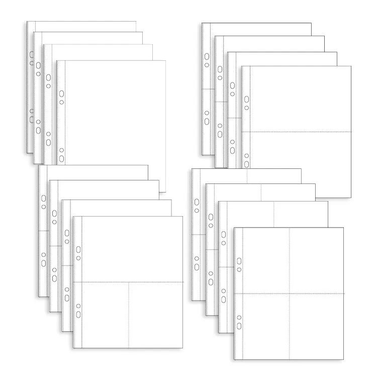 Pochettes transparentes à compartiments (16pcs Mix