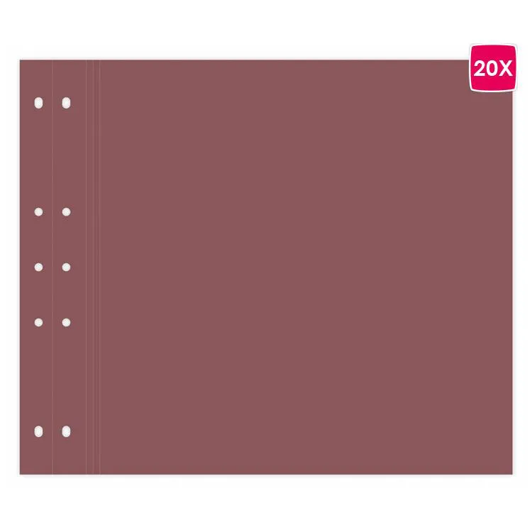 Pages tendance 30x30 'Lie de vin' (20p)  