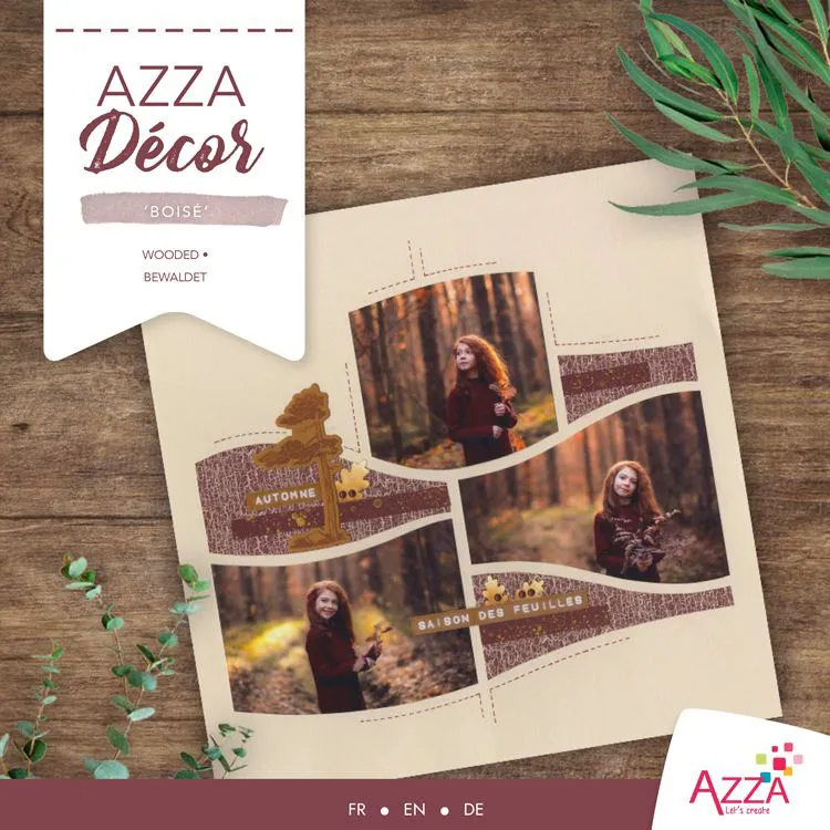 Livre Azza décor 'Boisé'  