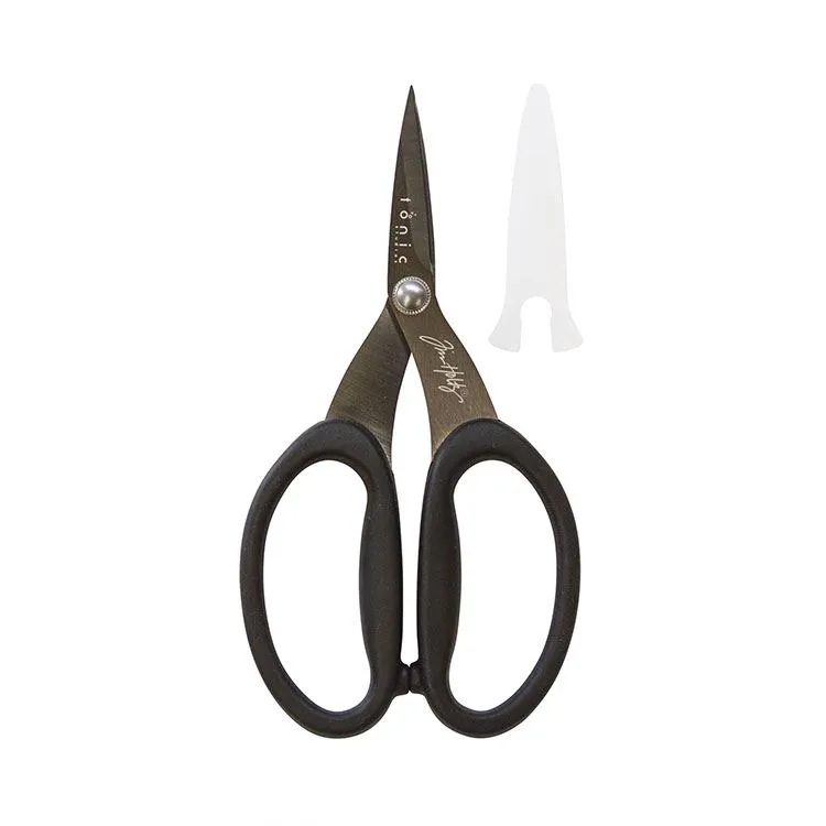 Ciseaux titane - micro-dentel&eacute;s (12,50 cm)