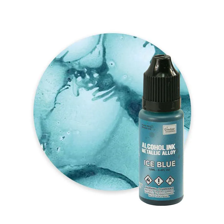 Encre à alcool 'Metallic Alloy Ice blue' 12ml   