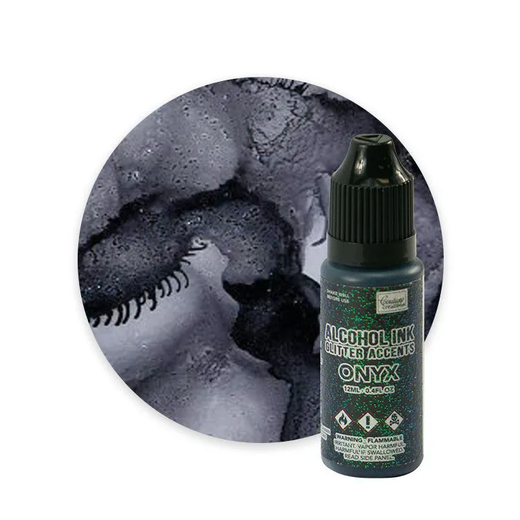 Encre à alcool 'Glitter Acents Onyx' 12ml   