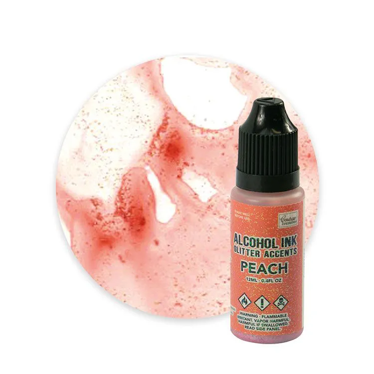 Encre à alcool 'Glitter Acents Peach' 12ml   