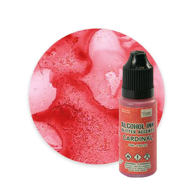 Encre à alcool 'Glitter Acents Cardinal' 12ml   