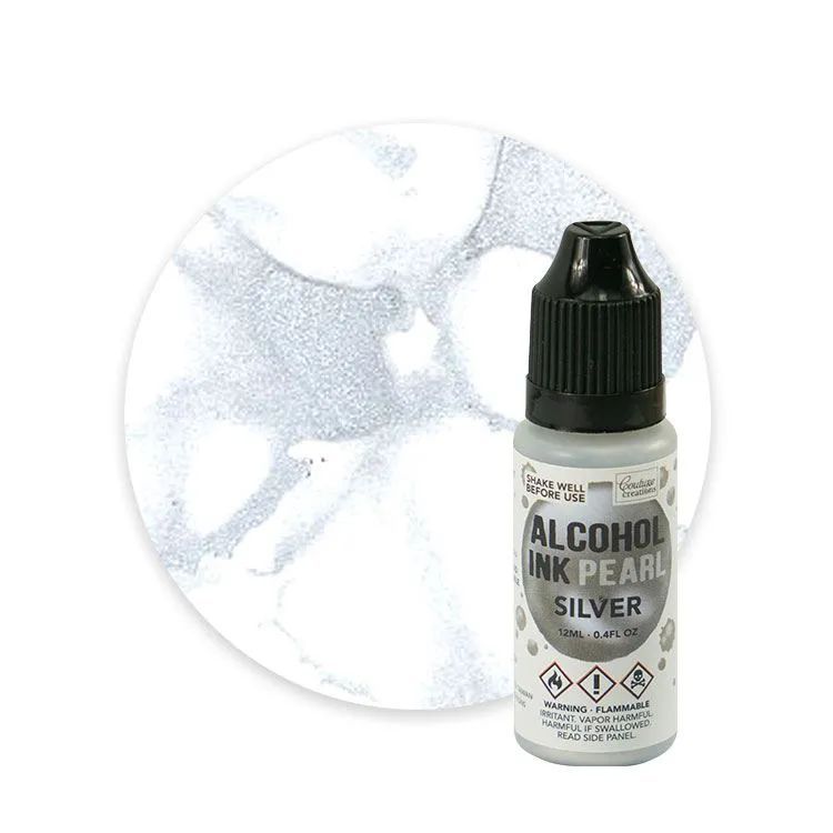 Encre à alcool 'Pearl silver' 12ml   