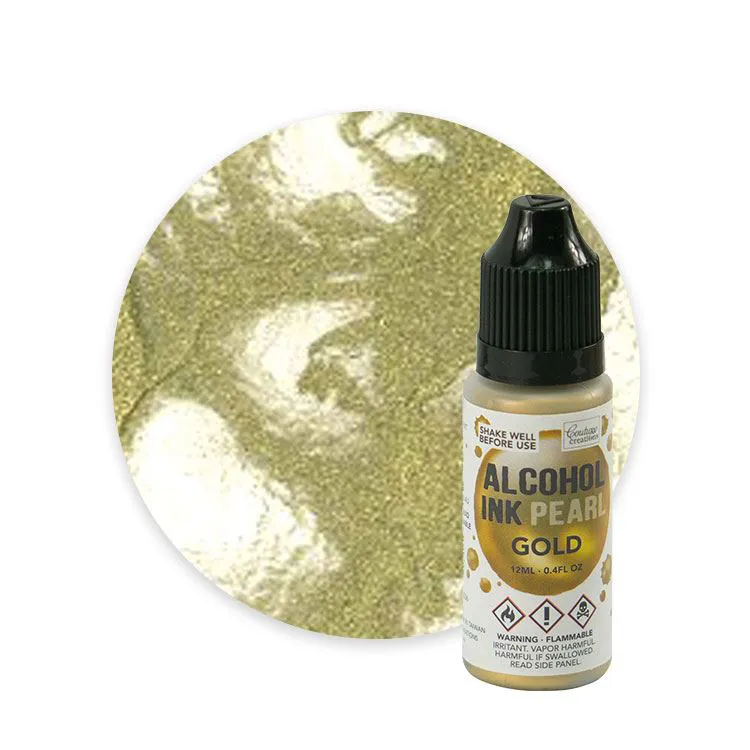 Encre à alcool 'Pearl gold' 12ml   