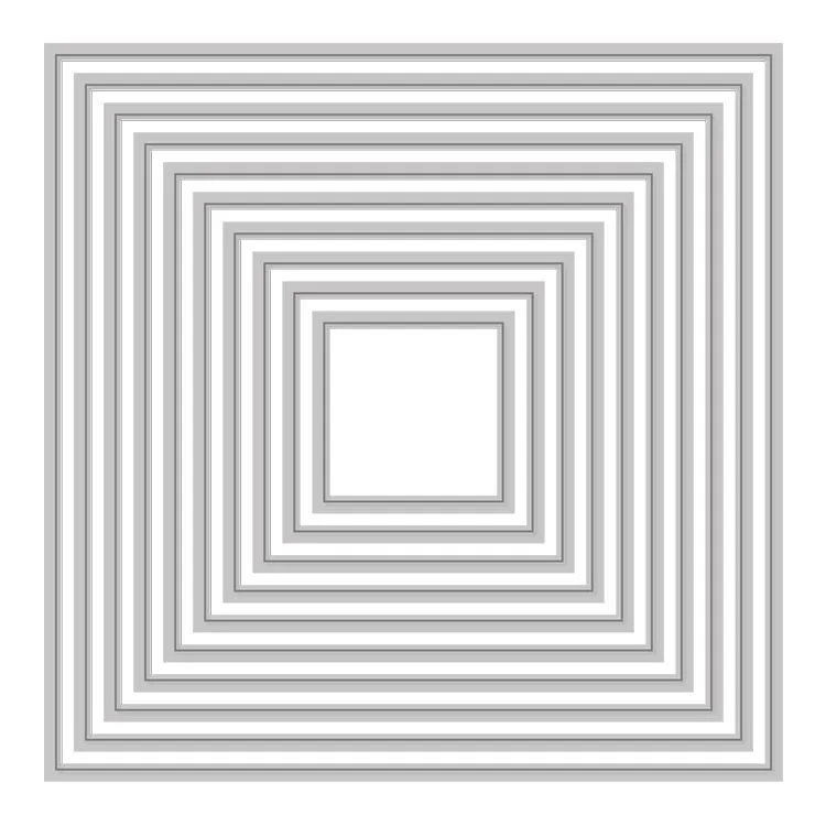Matrices de découpe 'Carrés concentriques 3 à 12cm