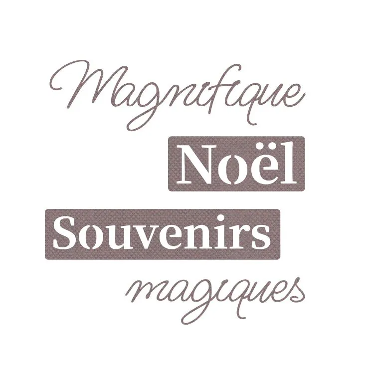 Matrices de découpe 'Mon plus beau Noel' 
