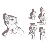 Matrices de découpe 'Poésie lyrique' (contour)