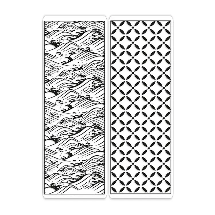 Classeur de gaufrage 'Hossegor' (2pcs)