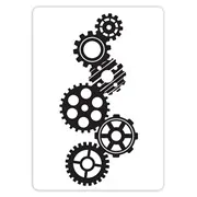 Classeur de gaufrage 'Engrenages' (A6)