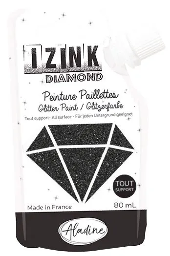Peinture Pailletée 'Izink diamond - noir   