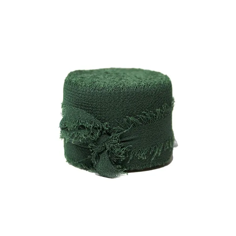 Ruban en chiffon 'Vert sapin' (2.5cmx4.57m) 