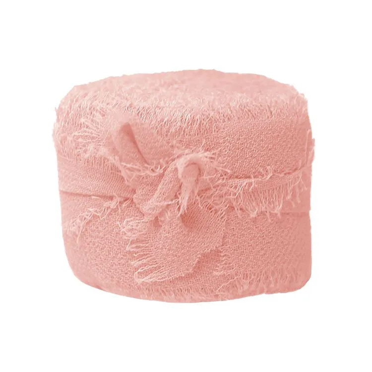 Ruban en chiffon 'Vieux rose' (2.5cmx4.57m)  