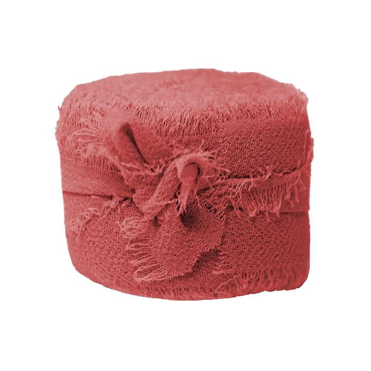 Ruban en chiffon 'Terracotta' (2.5cmx4.57m)  