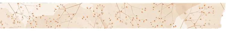 Washi tape 'Fleurs séchées' 15mmx8m 