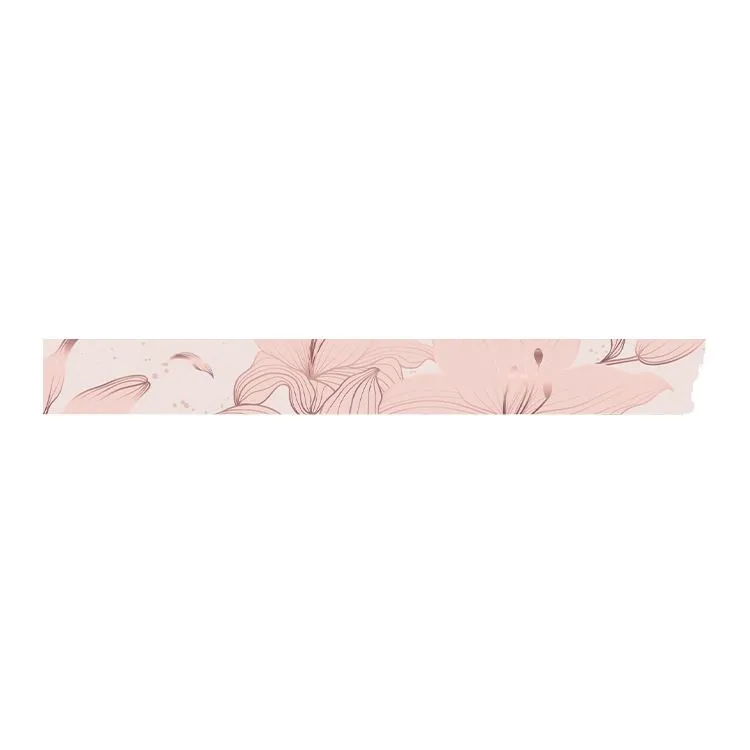 Washi tape 'Lys' (foiling rose) 15mmx8m
