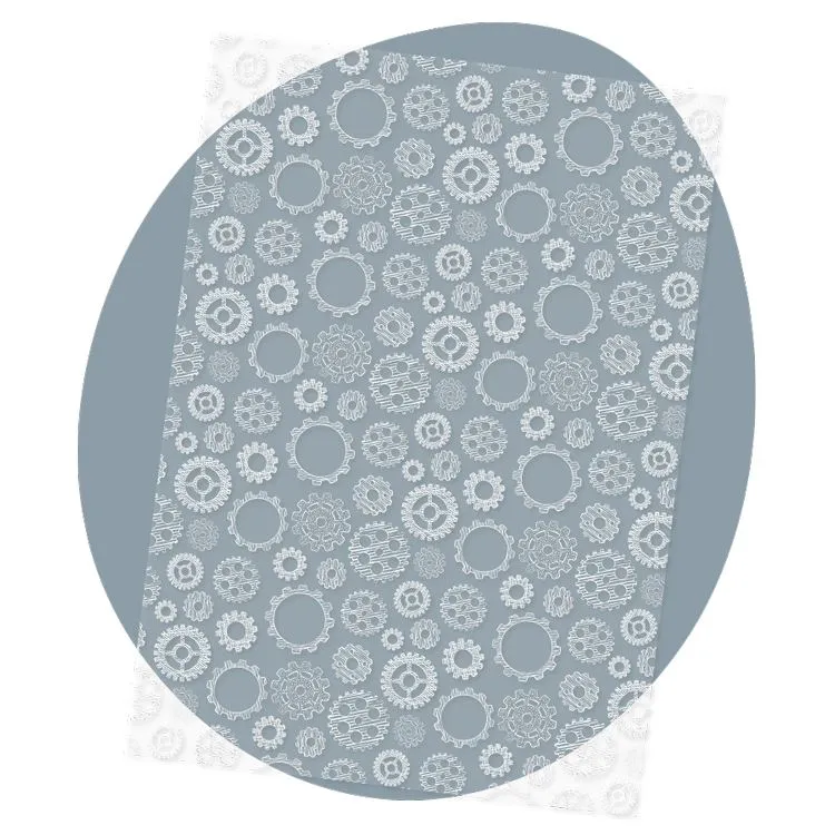 Feuille acétate imprimées 'Engrenages' (A4)-1pc 