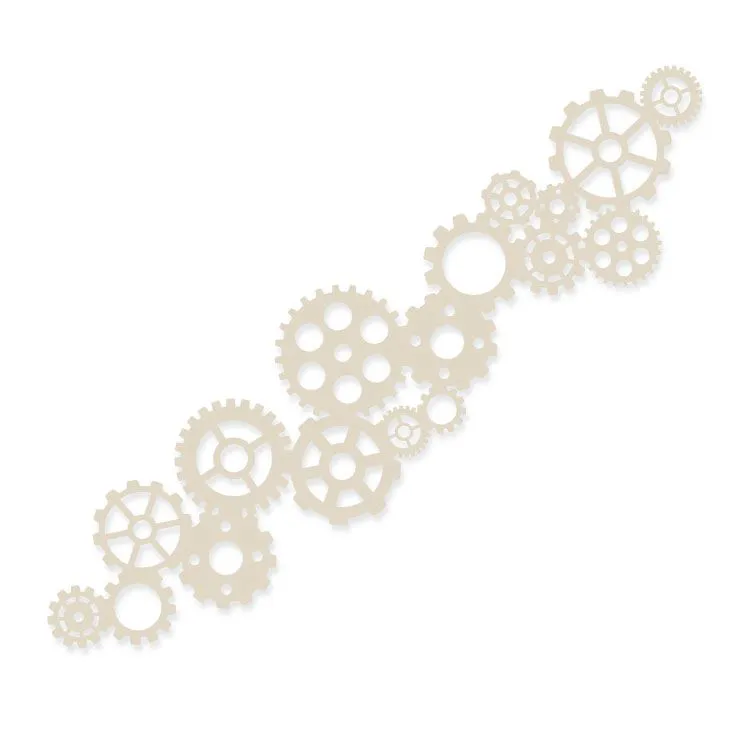 Gabarit bordure 'Frise Engrenages' (25cm)