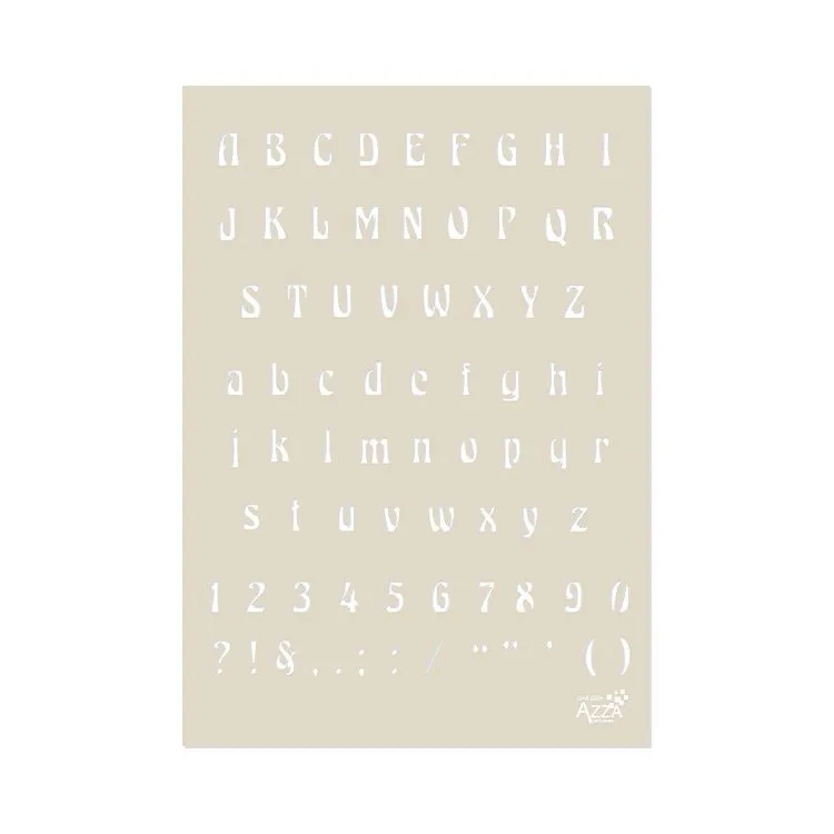 Gabarits alphabet A4 'Margaux'