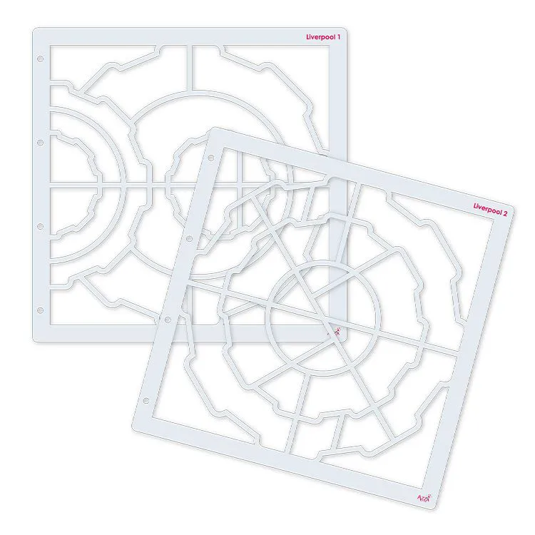 Duo de gabarits photo 30x30 'Liverpool'