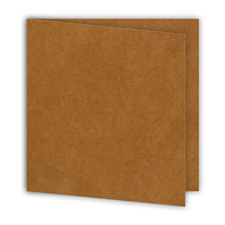 Set de cartes 15x15 'Kraft' (6p)