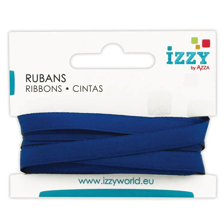 Ruban satin 6mmx5m 'Bleu marine' 