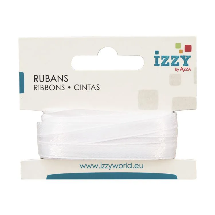 Ruban Satin 6mmx5M 'Blanc' 