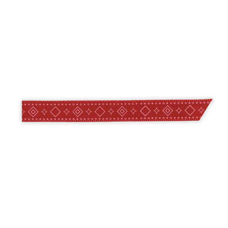 Ruban satin imprimé 'Céleste' (8mmx5m)