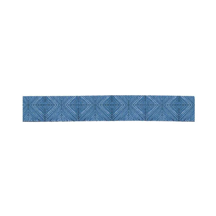 Ruban satin imprimé 'Sérénité aquatique' (8mmx5m)