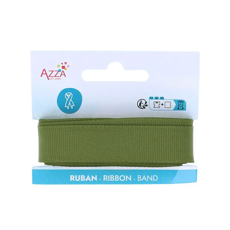 Ruban gros grain 15mmx3m 'Kaki'