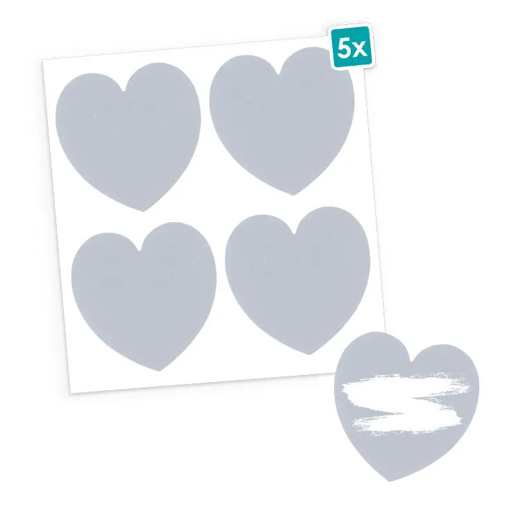 Sticker à gratter - Cœur (20pcs) 