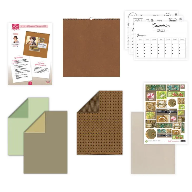 Kit express 'Calendrier 30x30 cm - 2023' 