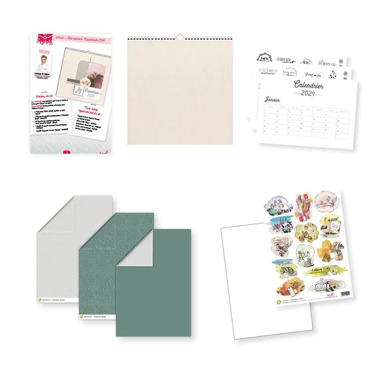 Kit express 'Calendrier 30x30 cm - 2024' 