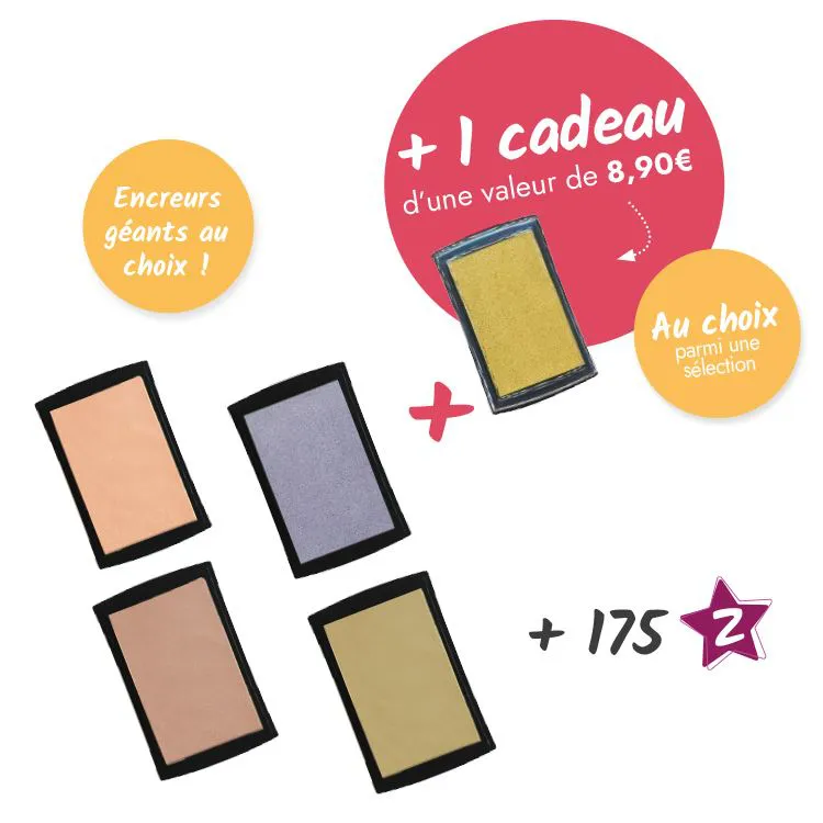Panier promo ‘4 encreurs géants + 1 gratuit'