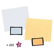 Panier pages & encreurs 'Cool Blue & Paille'