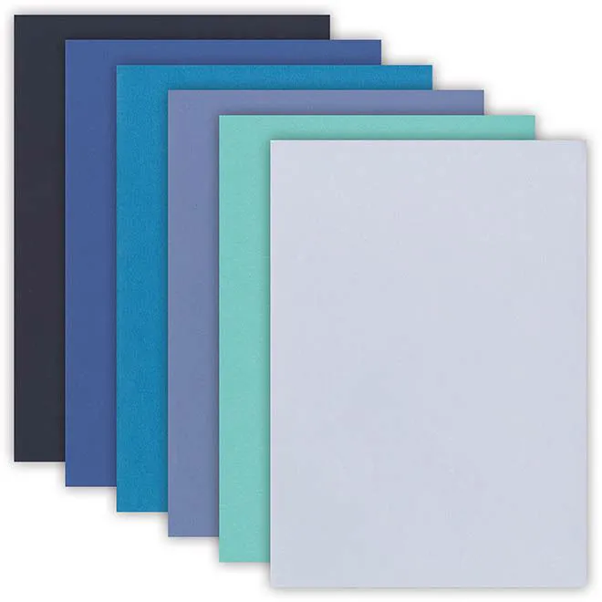 Papiers Caméléon Bleu (2 x 6 couleurs)