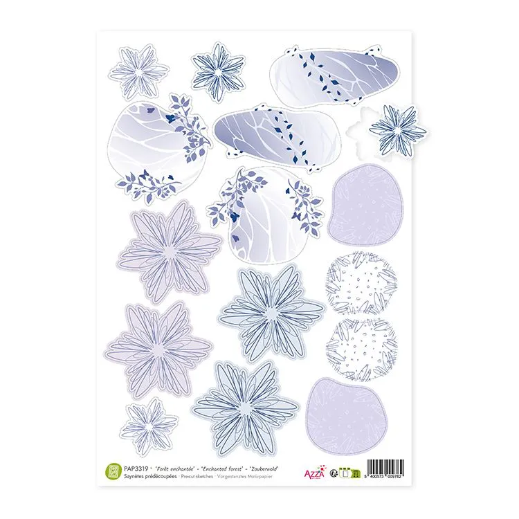 Saynètes imprimées prédécoupées 'Forêt enchantée'