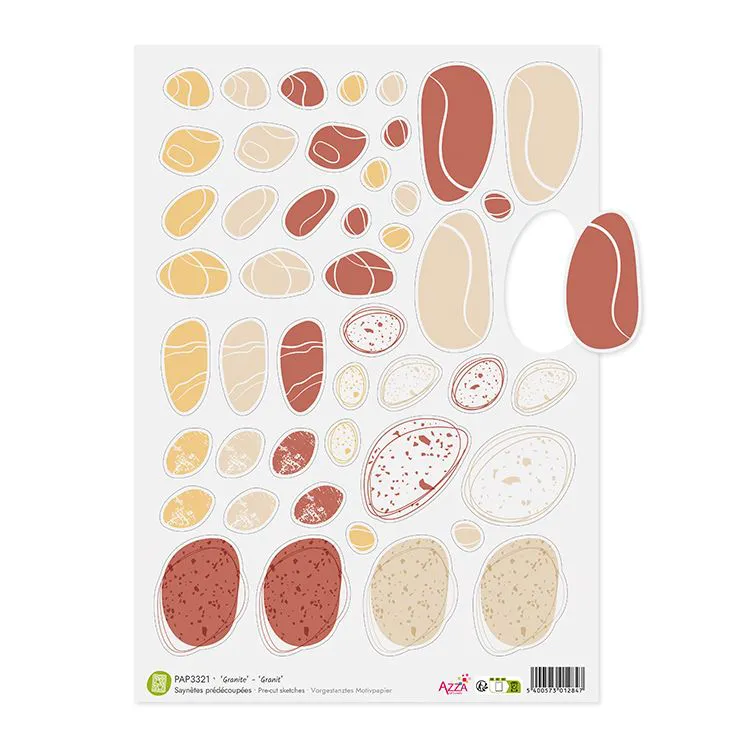 Sayn&egrave;te pr&eacute;d&eacute;coup&eacute;es vellum 'Granite''