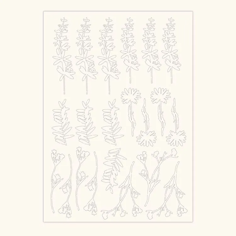 Figurines silhouette A4 'Etamines'