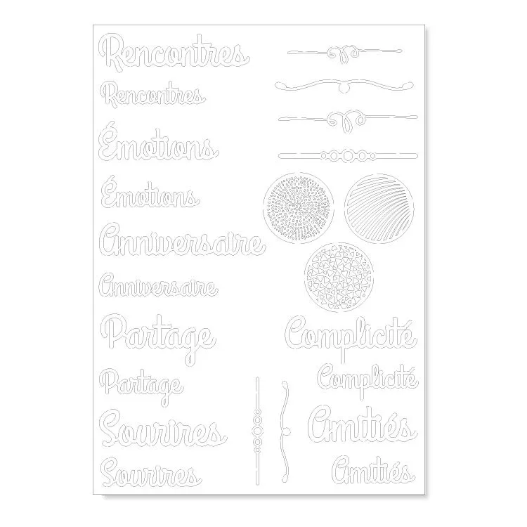 Figurines silhouette A4 'Diaporama' 