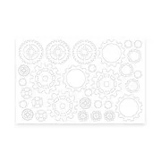 Figurines silhouette 'Engrenages'