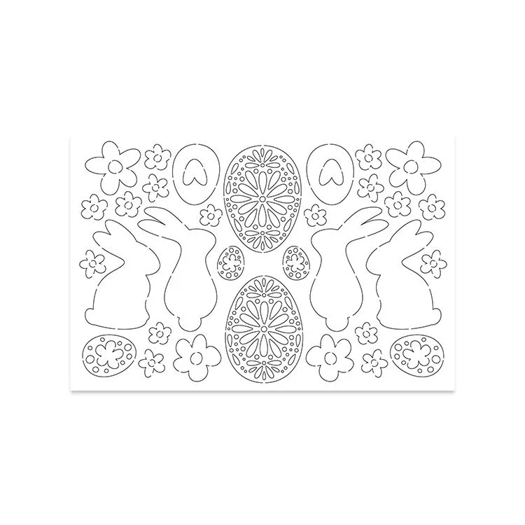 Figurines silhouette 'Lapins de P&acirc;ques'