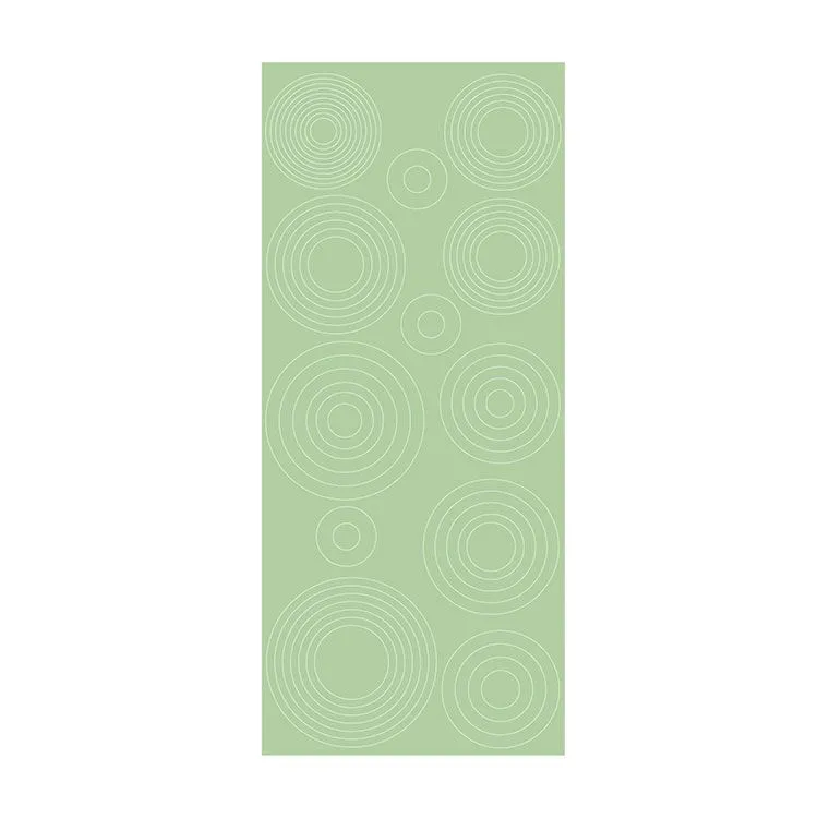 Sticker contour 'Ronds concentriques-mirror apple'