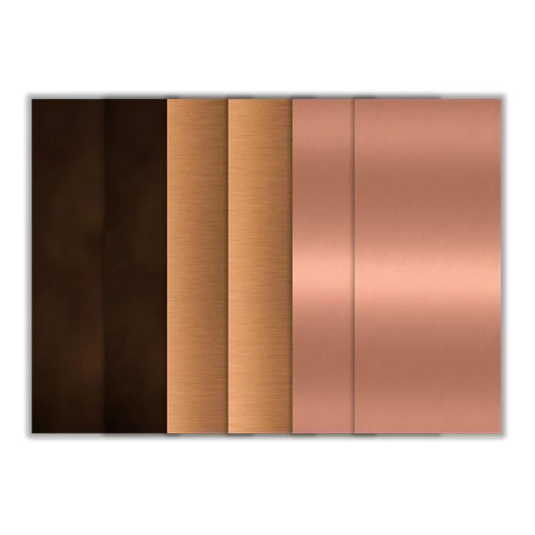 Set 'Cuivre' - Feuilles autocollantes vinyle (2x3p