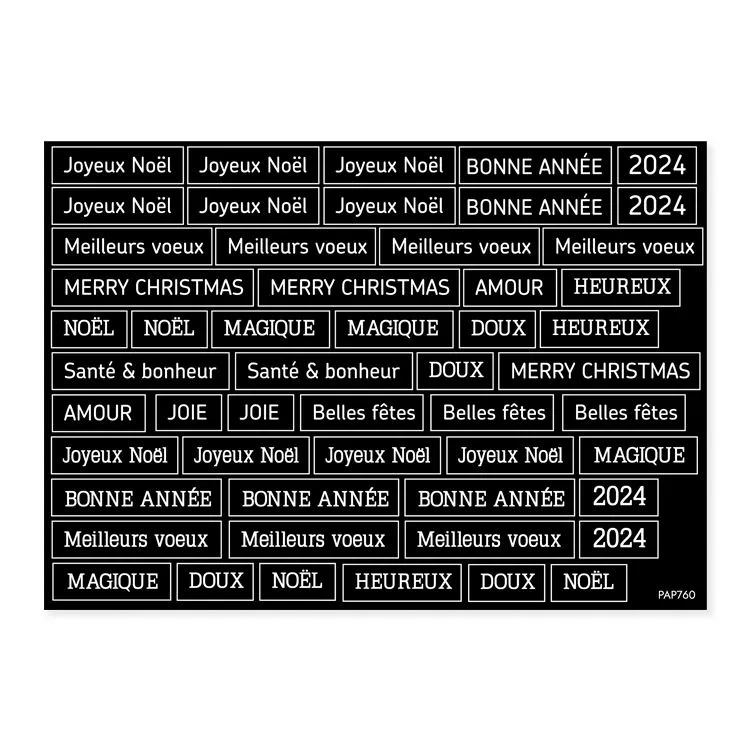 Planche de stickers 'Avalanche' (A5)  