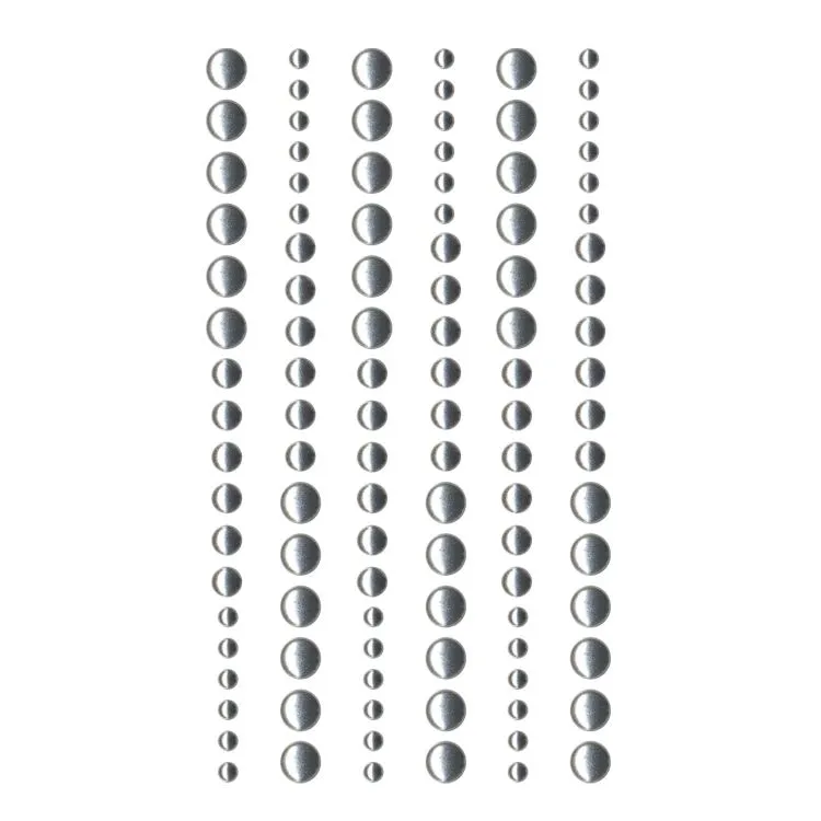 Perles de résine 'Argent' (sans paillettes)