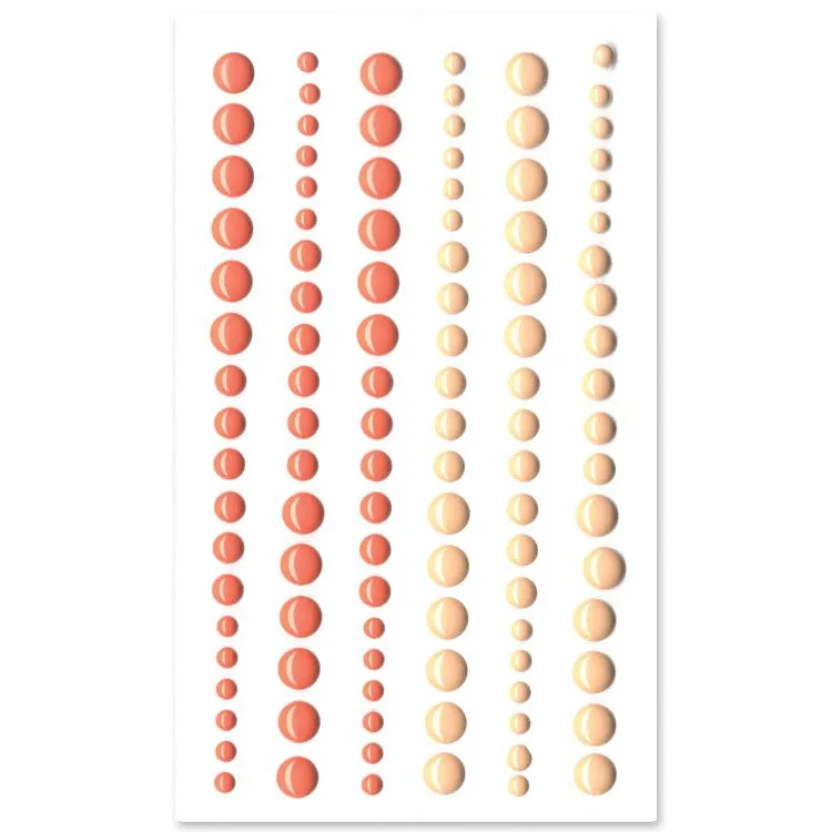 Perles de résine 'Pêche