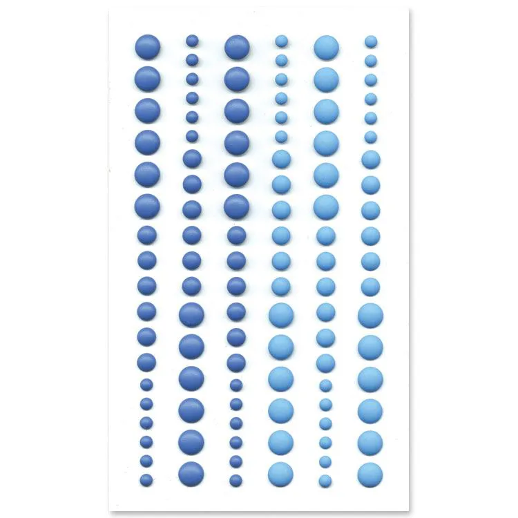 Perles de résines mat 'Marin' 
